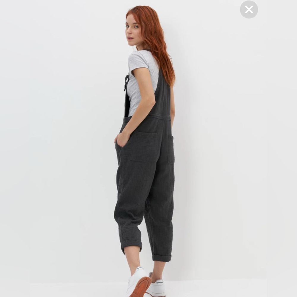 Aerie Lightweight Rolled Leg Overalls - Picture 4 of 12